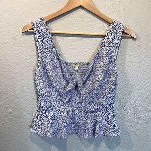 Botanical Peplum Tank